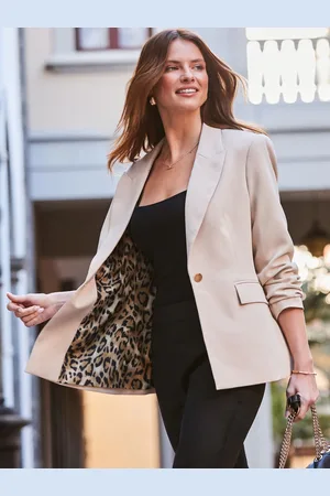 Sosandar Petite Leopard Tryk Blazer34