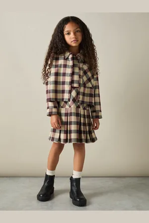 Reiss Elif Oversized Woven Check Skjorter9 - 10 år (134 - 140cm)