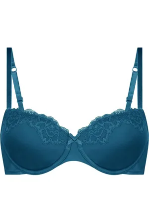 Hunkemöller Blue Lace & Shine Padded Underwired Bra85C