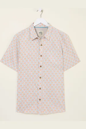 Fat Face FatFace Short Sleeve Mini Geo Print Shirtxlarge