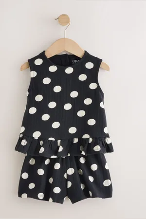 Next Peplum 100% Cotton Vest and Shorts Set (3mths-7yrs)110116cm