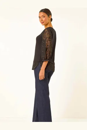 Roman Textured Blomster Contrast Top40