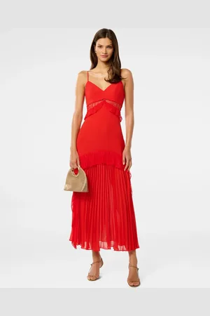 Forever New Lara Pleated Ruffle Maxi Dress