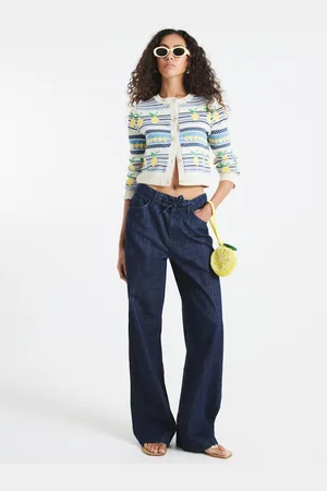 River Island Lemon Striped Cardiganmedium