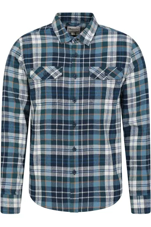 Mountain Warehouse Mens Trace Flannel 100% Cotton Long Sleeve ShirtXXL