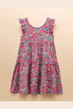 Joules Butterly Print Frill Sleeve Dress146152cm