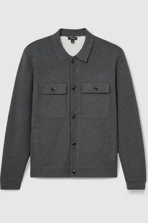 Reiss Heritage Fleece-Lined Button-Through JacketXXL