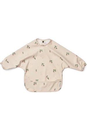 Liewood Natural Merle Printed Long Sleeve BibEn