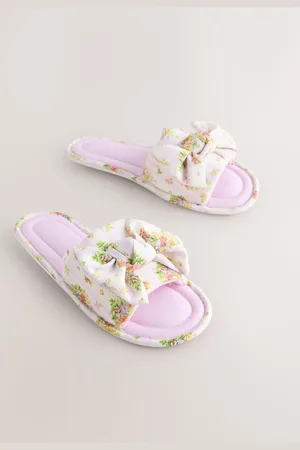 Laura Ashley Bow Mules SlippersX-Large