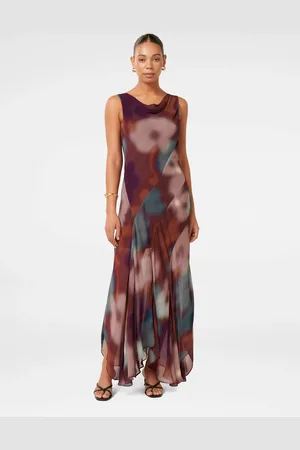 Forever New Sage Sleeveless Hanky Hem Maxi Dress38