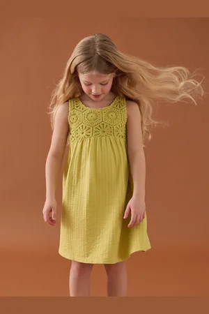 Next 100% bomuld hæklet foran Kjole (3-16år)158164cm
