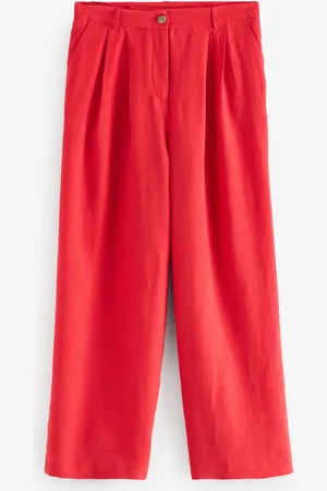 Baukjen Red Melissa 100% Linen Trousers40