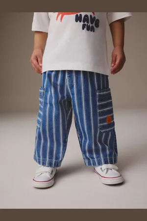Next Brede bukseben Pull On Cargobukser 100% bomulds jeans (3mdr.-7år)6874cm