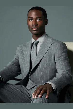 Next Tailored Fit Wool Blend Stripe Jacket38r