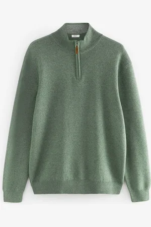 Next Normal pasform 100% Bomuld Premium Quarter Zip TrøjeXS Reg