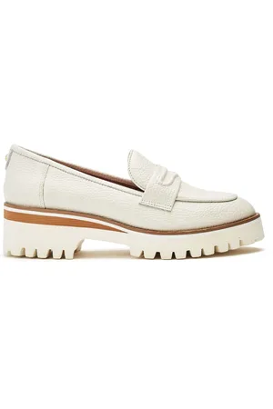 Moda In Pelle Ebonee Cleated Wedge Leather Loafers Featuring Snaffle Trimeu38