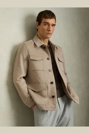 Reiss Graze Wool-Blend Zip-Through Four-Pocket JacketXL