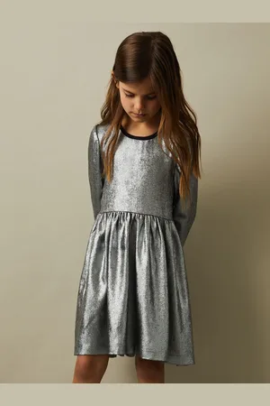 Reiss Joy Metallic Fit and Flare Dress7 - 8 år (122 - 128cm)