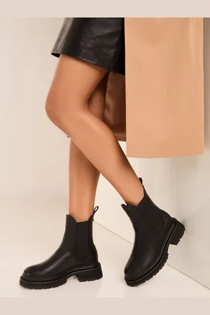 Lipsy London Flade sko Ankel Chunky Faux Leather Chelsea Støvler
