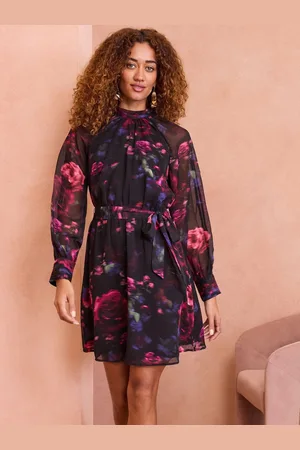 Love & Roses Keyhole Detail Mini Dress42