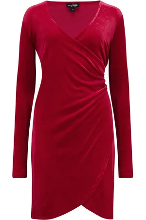 Pour Moi Fuller Bust Suki Velvet Wrap Bodycon Kjole38