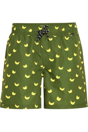 Blend Soft Banana Print Swim Shortslarge