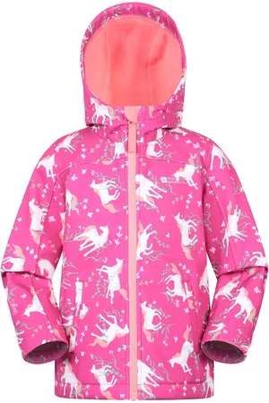 Mountain Warehouse Exodus Kids Printed Water-Resistant Softshell Jacket134140cm