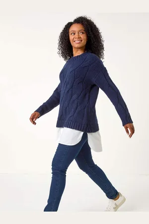 Roman Petite Cable Detail Shirt Jumper40