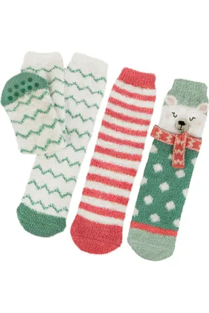 Totes Ladies Super Soft Cosy Slipper Socks 3 PackEn