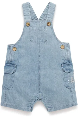 Purebaby 100% Cotton Denim Dungarees9298cm