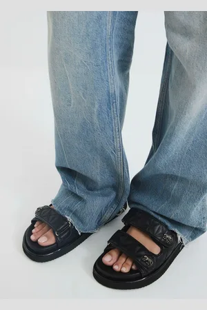 River Island Quilted Chunky Footbed Sandalseu41