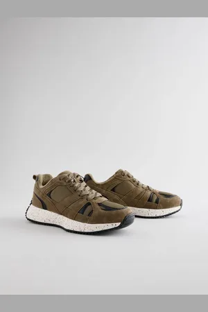 Next Forever Comfort Leather Suede Panel Detail Chunky Trainers