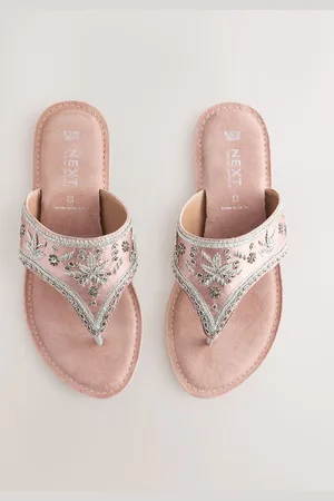Next Forever Comfort Chunky Beaded Toe Thong Sandaler4