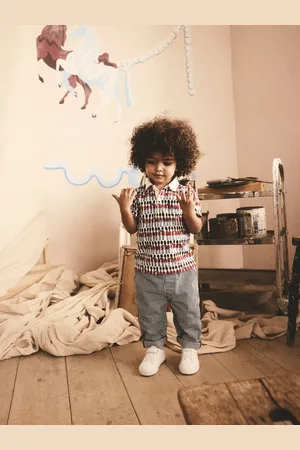Next Cath Kidston 100% Cotton All-Over-Print Short Sleeve Polo Shirt (3mths-7yrs)9298cm
