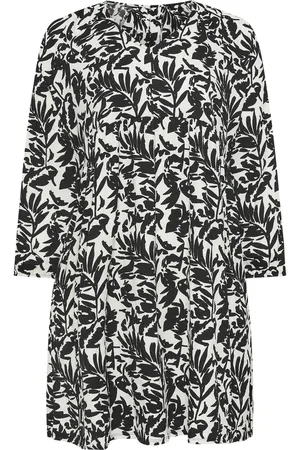 Evans Blomster Rynket Midi Kjole48