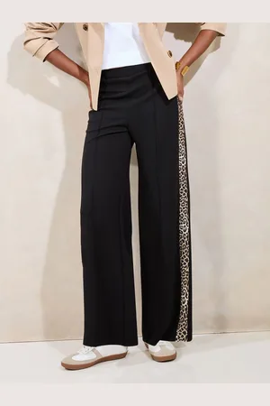 Lipsy London Leopard Print Side Stripe Trousers40