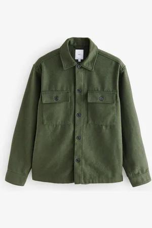 Next Twin Pocket Shacket Overshirt with Wool3XL