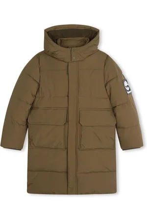 Timberland Green Hooded Longline Puffer Coat12 år (152cm)