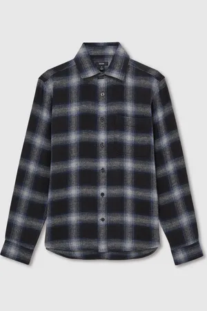 Reiss Crosby Check Patch-Pocket Overshirt With WoolL