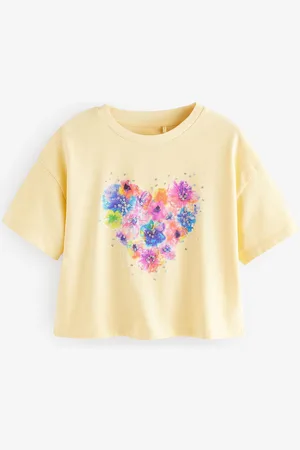 Next 100% Cotton Sequin Animal Heart Print T-Shirt (3-16yrs)13 år (158cm)