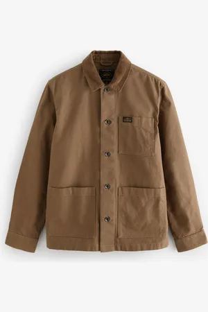 Next Lærredsarbejde 100% Bomuld Jakke Med Corduroy KraveS