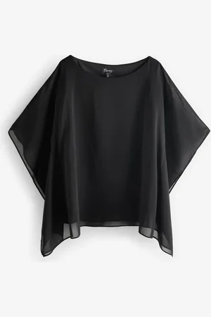 Friends Like These Chiffon Cape Sleeve Blouse54