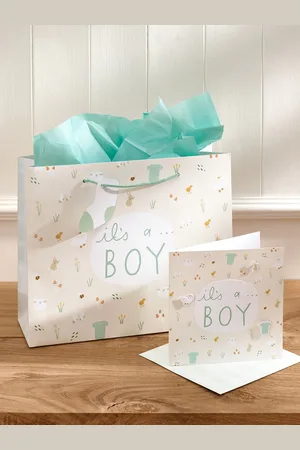 Next Baby ikoner gavepose og kortsætEn