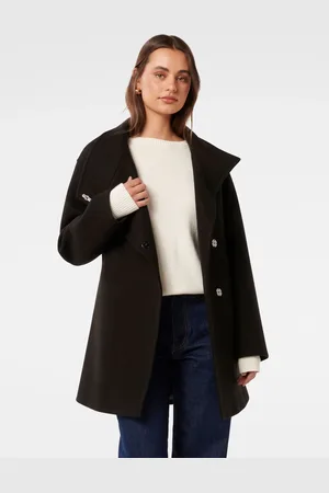 Forever New Lola Højhalset Wrap Coat42
