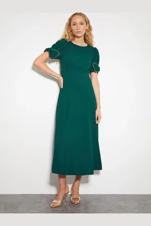 Monsoon Belle Sløjfe Sleeves Midi Kjole38