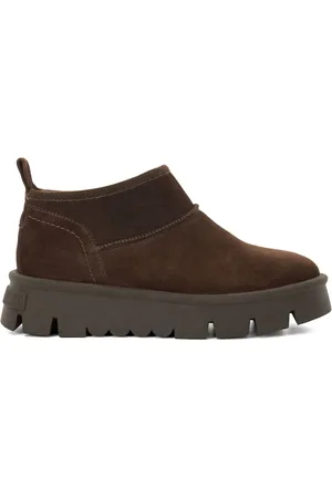 Dune Pod Faux Fur Lined Cropped Ankle Boots