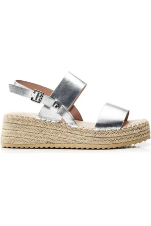 Moda In Pelle Nashay Two Part Low Espadrille Wedges