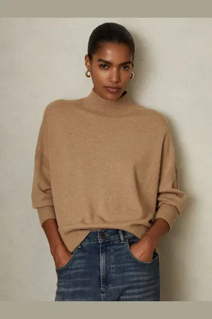 Reiss Alicia Wool Blend Funnel Neck JumperXS