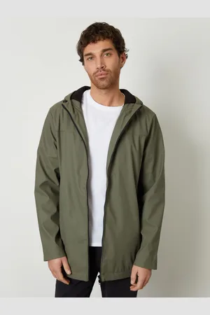 Threadbare Microfleece Lined Hooded Rubberised RaincoatXL