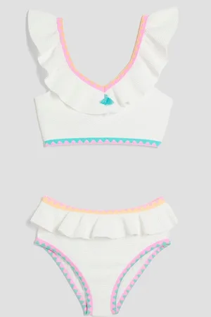 River Island Girls Frilled Whipstitch Bikini134140cm